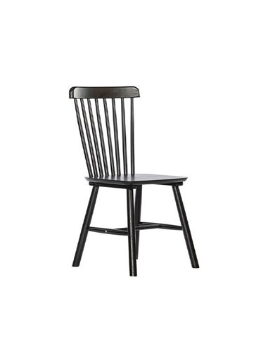 Καρέκλα ξύλινη Nextdeco Setra μαύρη Υ90x50x51εκ