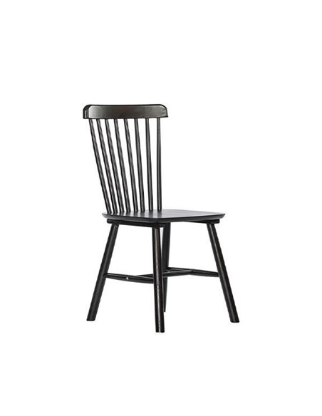 Καρέκλα ξύλινη Nextdeco Setra μαύρη Υ90x50x51εκ