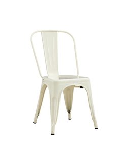 Καρέκλα μεταλλική Nextdeco Loft στοιβαζόμενη ivory 45x48xΥ85εκ