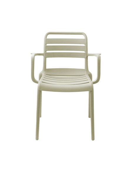 Καρέκλα πλαστική Fiona Nextdeco μπεζ PP UV protection Y82x58x56 εκ.