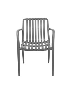 Καρέκλα πλαστική Urban Nextdeco γκρι PP UV protection Y80,5x54x58,5 εκ.