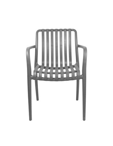 Καρέκλα πλαστική Urban Nextdeco γκρι PP UV protection Y80,5x54x58,5 εκ.