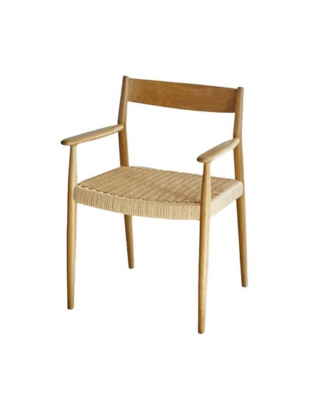 Καρέκλα Nextdeco μασίφ ξύλο δρυός Υ78x58x48εκ.