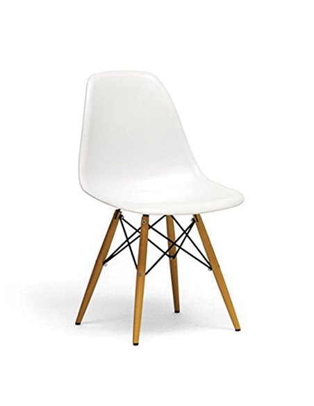 Καρέκλα πλαστική Nextdeco Oslo λευκή Υ81x45x35εκ.