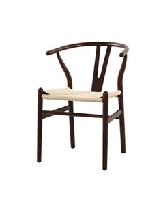 Καρέκλα ξύλινη Nextdeco σκούρη καφέ οξιά Υ76χ53.3x57εκ.