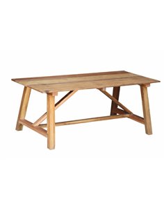 Τραπέζι γίγας Nextdeco ανακυκλωμένο ξύλο teak - mahoni Υ73xM240xΠ90εκ