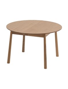 Τραπέζι επεκτεινόμενο Nextdeco μασίφ ξύλο δρυός Υ75x120-210x120εκ.