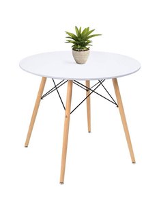 Τραπέζι στρόγγυλο Nextdeco Oslo ξύλινο Υ72x60εκ.