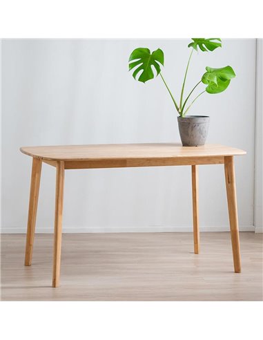 Τραπέζι Nextdeco Natural μασίφ ξύλο Υ75x135x80εκ.