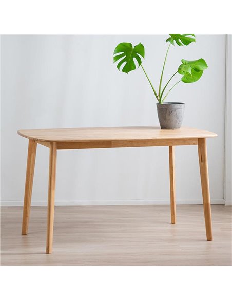 Τραπέζι Nextdeco Natural μασίφ ξύλο Υ75x135x80εκ.