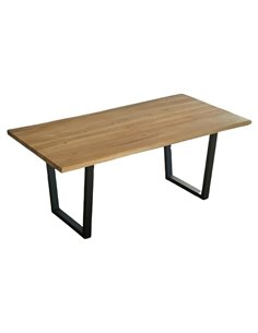 Τραπέζι κουζίνας Nextdeco μασίφ ξύλο φτελιάς Υ79x180x100εκ.