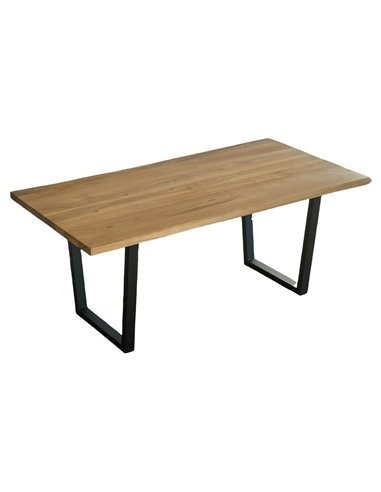 Τραπέζι κουζίνας Nextdeco μασίφ ξύλο φτελιάς Υ79x180x100εκ.