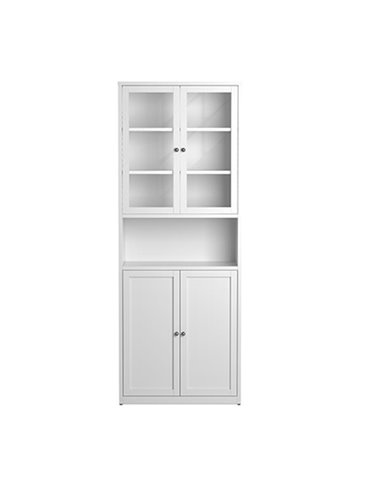 Σύνθετο μεταλλικό Nextdeco λευκό Υ200x80x35εκ.