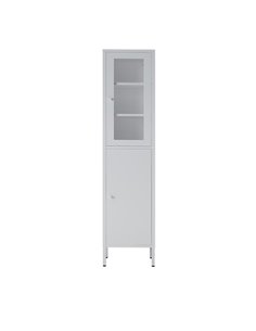 Ντουλάπι μεταλλικό Nextdeco με 2 πόρτες λευκό Υ180x35x30εκ.