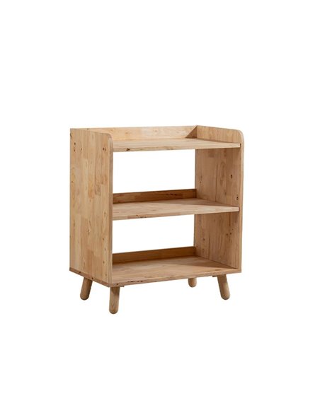 Ραφιέρα Nextdeco Natural μασίφ ξύλο Υ80x70x40εκ.