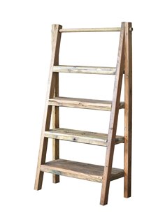 Βιβλιοθήκη Nextdeco ανακυκλωμένο ξύλο mahoni 4 επιπέδων Υ150x90x36/15εκ