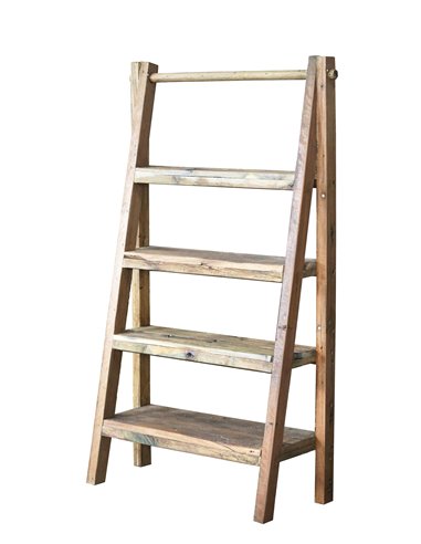 Βιβλιοθήκη Nextdeco ανακυκλωμένο ξύλο mahoni 4 επιπέδων Υ150x90x36/15εκ