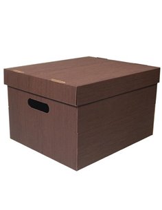 Νext κουτί fabric καφέ Α4 Υ19x30x25,5εκ.