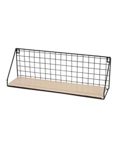 Ράφι επιτοίχιο Nextdeco minimal μαύρο 44,5x11,5xY15,5εκ.