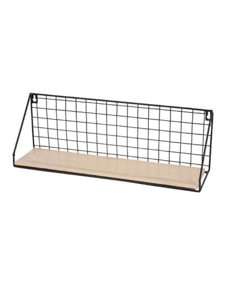 Ράφι επιτοίχιο Nextdeco minimal μαύρο 44,5x11,5xY15,5εκ.
