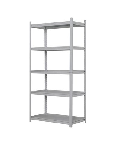 Ραφιέρα μεταλλική Nextdeco ενισχυμένη με 5 ράφια λευκή Υ183x91,5x45,7εκ.