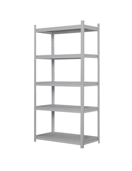 Ραφιέρα μεταλλική Nextdeco ενισχυμένη με 5 ράφια λευκή Υ183x91,5x45,7εκ.