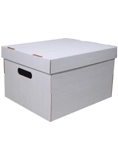 Νext κουτί fabric λευκό Α4 Υ19x30x25,5εκ.