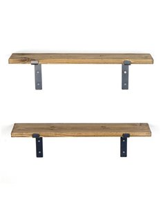 Ραφιέρα τοίχου σε καρυδί χρώμα 60x14x16 εκ.