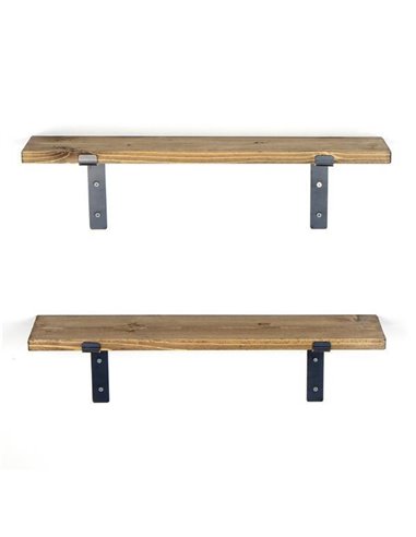 Ραφιέρα τοίχου σε καρυδί χρώμα 60x14x16 εκ.