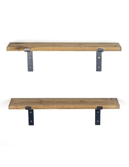 Ραφιέρα τοίχου σε καρυδί χρώμα 60x14x16 εκ.