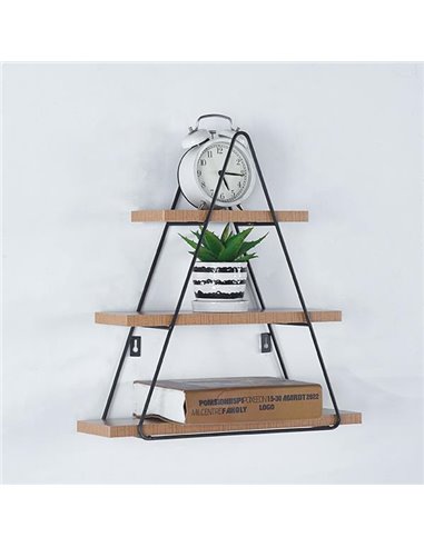 Ραφιέρα επιτοίχια τριγωνική με 3 θέσεις 40x11,5xΥ41,5εκ.