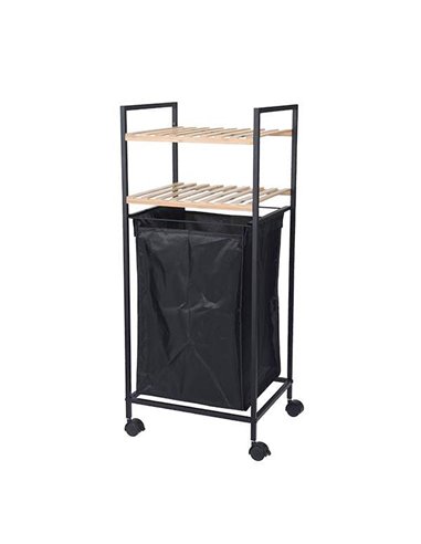 Καλάθι απλύτων Nextdeco με 2 ράφια 40lt Y89,5x38x32,5εκ.