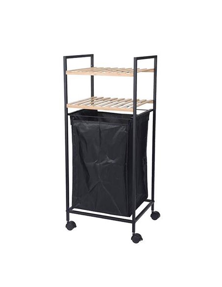 Καλάθι απλύτων Nextdeco με 2 ράφια 40lt Y89,5x38x32,5εκ.