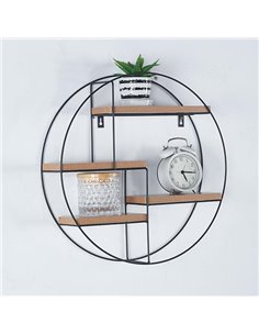 Ραφιέρα επιτοίχια στρογγυλή με 4 θέσεις 45x11xΥ45εκ.