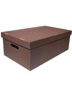 Νext κουτί fabric καφέ Α3 Υ19x50x31εκ.