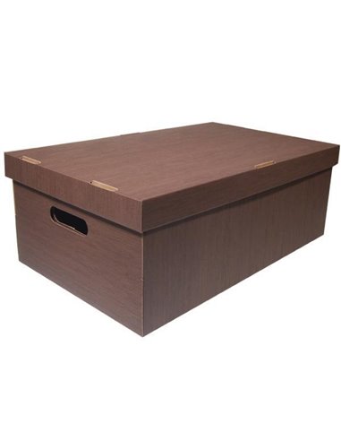 Νext κουτί fabric καφέ Α3 Υ19x50x31εκ.