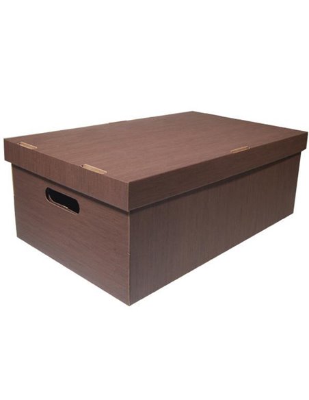 Νext κουτί fabric καφέ Α3 Υ19x50x31εκ.