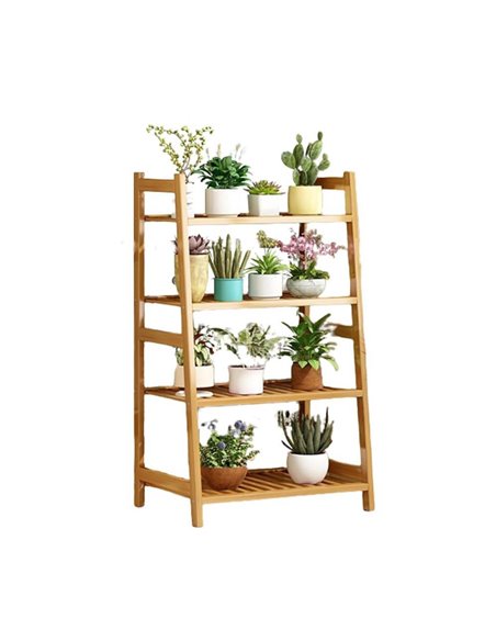 Ανθοστήλη Nextdeco μπαμπού 4 επιπέδων Υ115x50x40εκ.