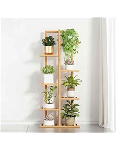 Ανθοστήλη Nextdeco 7 θέσεων μπαμπού Υ142x40x20εκ.