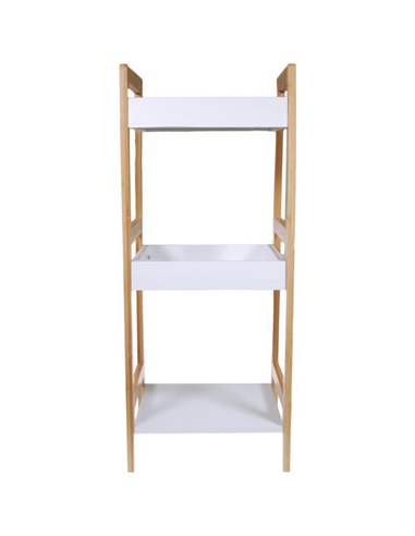 Ραφιέρα ξύλινη Nextdeco με 3 ράφια Υ72x29,5x28,5εκ.