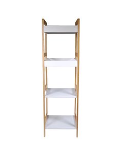 Ραφιέρα ξύλινη Nextdeco με 4 ράφια Υ100x30x29εκ.
