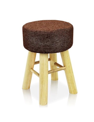 Σκαμπό Nextdeco καφέ Υ44 εκ. Ø30 εκ.