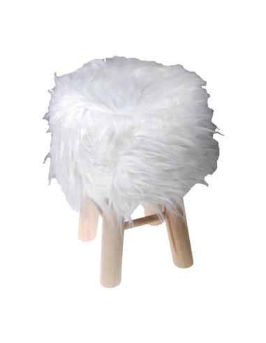 Σκαμπό Nextdeco λευκό Υ45εκ.