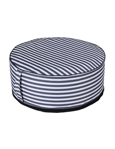 Πουφ φουσκωτό αδιάβροχο γκρι Y25xØ55εκ.