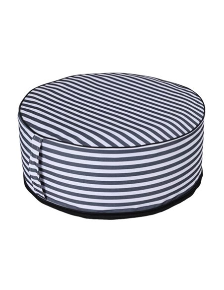 Πουφ φουσκωτό αδιάβροχο γκρι Y25xØ55εκ.