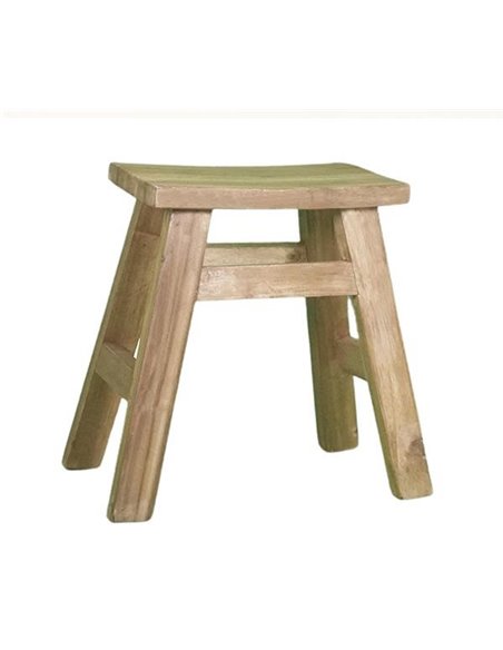 Σκαμπό Nextdeco Tribeca ανακυκλωμένο ξύλο mahoni Υ50x30x50εκ.