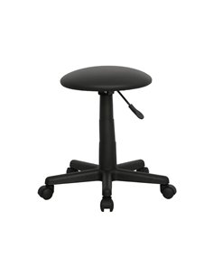 Επαγγελματικό σκαμπό τροχήλατο μαύρο Υ41,5-54xØ38εκ.