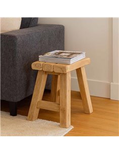 Σκαμπό Nextdeco Tribeca ανακυκλωμένο ξύλο teak Υ41x24x42εκ.