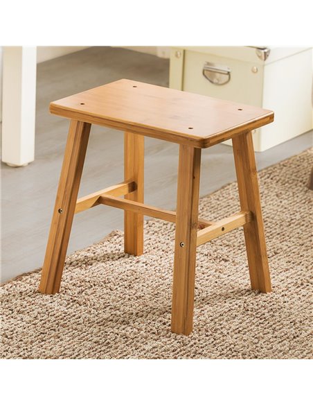 Σκαμπό Nextdeco από μπαμπού Υ30xΜ28xΠ23εκ.