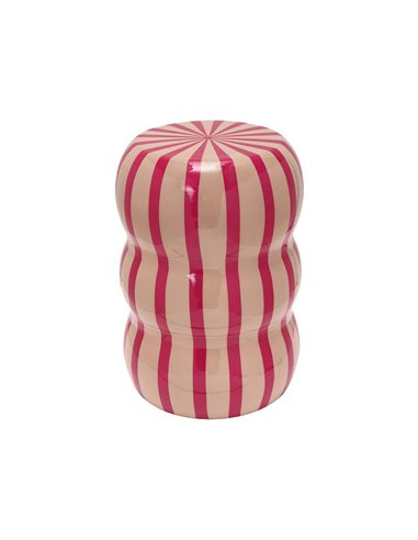 Σκαμπό μεταλλικό γυαλιστερό Nextdeco Υ40xØ30εκ.